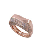 Anello Fogi a fascia in argento 925 con zirconi BNA22