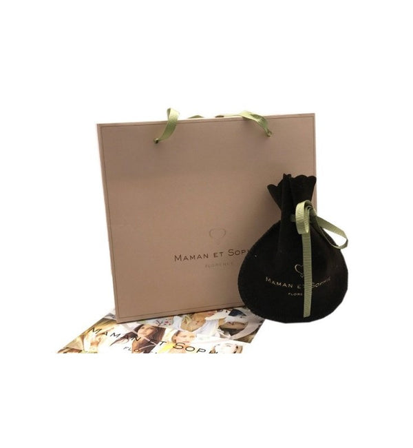 Orecchini pendenti Maman et Sophie argento cuore spinelli OROND421CT